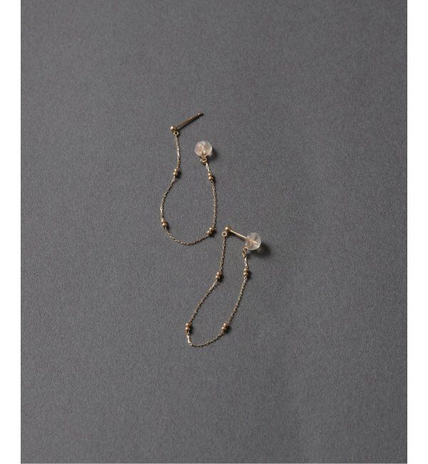 Lilas by Spick&Span「キャビアチェーンピアス K10(両耳)」|ピアス|