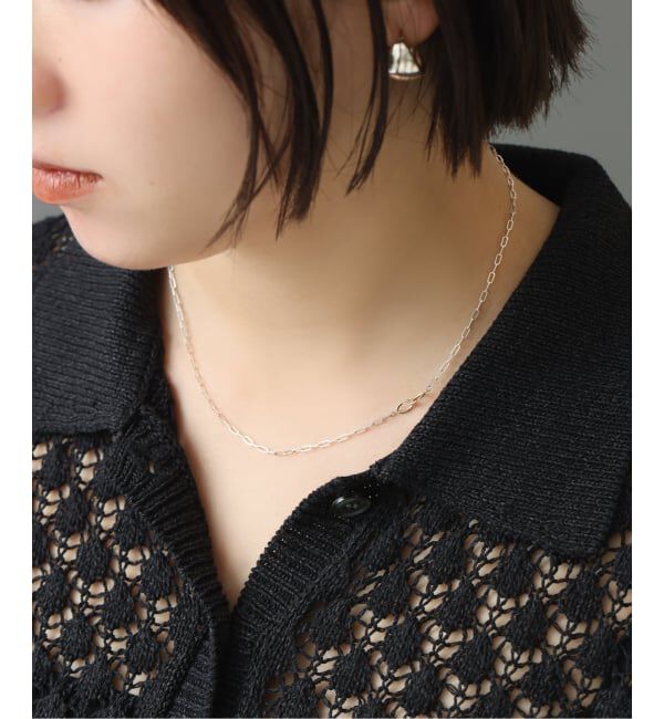 Spick and Span「【SAMH by LILAS】 デタッチャブルCスライドネックレス K10*SV」|ネックレス|