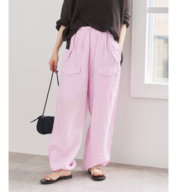 Spick and Span「TICCA  / ティッカ リネンカーゴパンツ」|カーゴ|