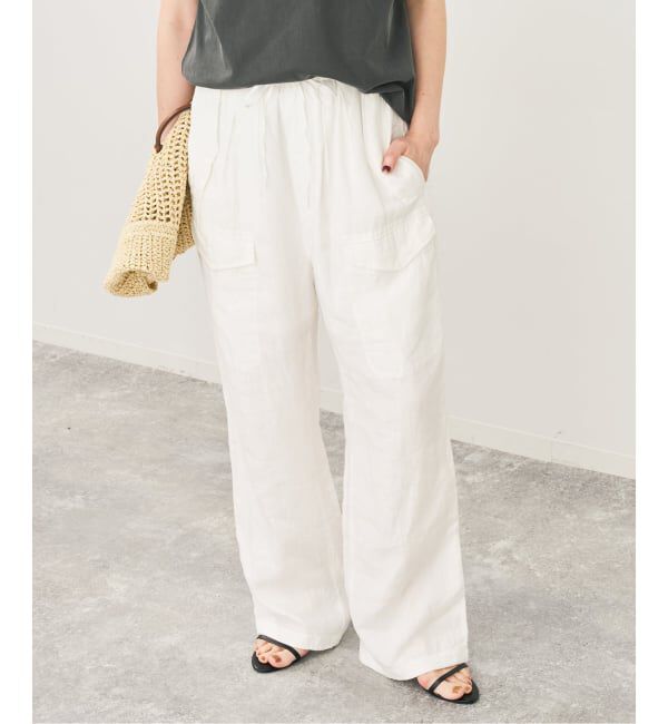 Spick and Span「TICCA  / ティッカ リネンカーゴパンツ」|カーゴ|