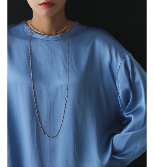 Lilas by Spick&Span「《予約》2.5パイプC型チョーカー K10」|ネックレス|