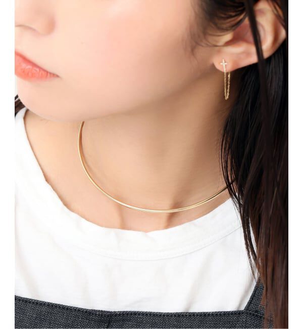 Lilas by Spick&Span「《予約》2.5パイプC型チョーカー K10」|ネックレス|