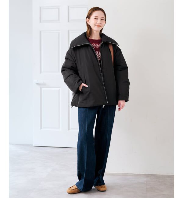 U by SPICK&SPAN「《予約》撥水フロントジップパファージャケット」|その他|