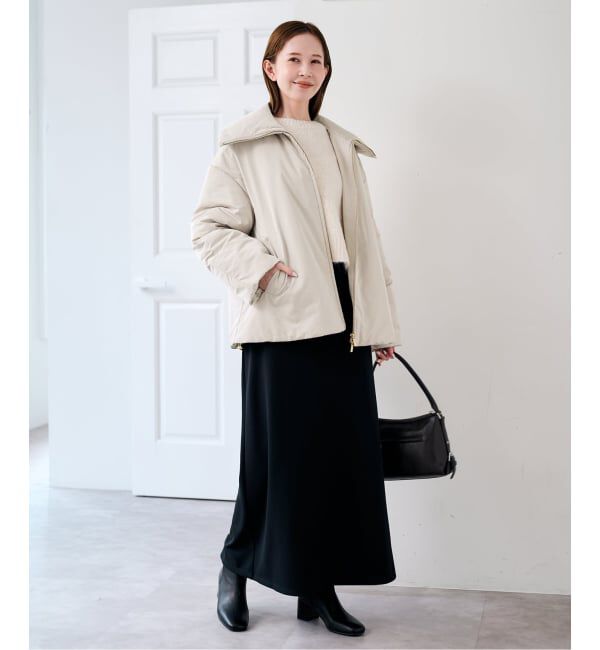 U by SPICK&SPAN「《予約》撥水フロントジップパファージャケット」|その他|