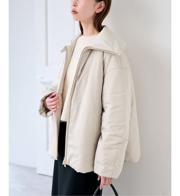 U by SPICK&SPAN「《予約》撥水フロントジップパファージャケット」|その他|