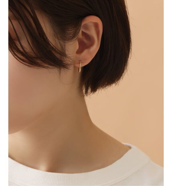 Lilas by Spick&Span「《予約》1.5パイプ1.5cmルーフピアス K10（両耳）」|ピアス|