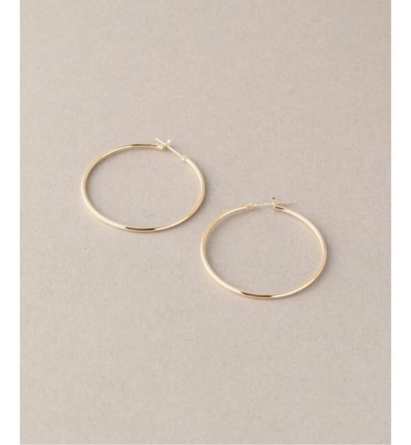 Lilas by Spick&Span「《予約》1.5パイプ3.5cmルーフピアス K10（両耳）」|ピアス|
