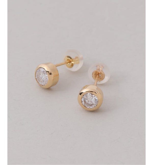Lilas by Spick&Span「《予約》フクリン0.28ctダイヤピアス K18（両耳）」|ピアス|