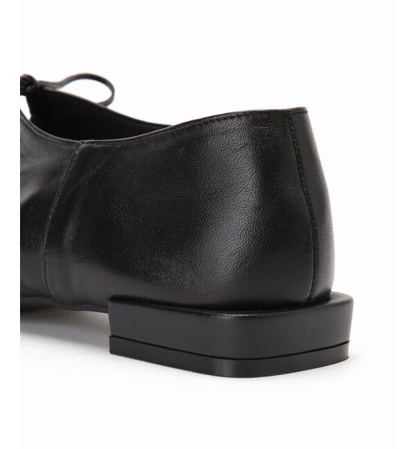 GRISE「《予約/WEB+一部店舗限定》GRISEレザーギャザーカットアウトフラット」|その他|