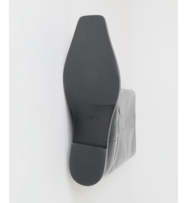 GRISE「《予約/WEB+一部店舗限定》GRISEレザースクエアワイドシャフトロングブーツ」|ロングブーツ|