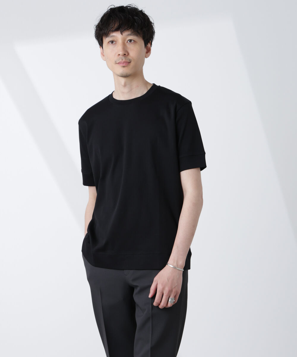 NANO universe「[FORMAL JERSEY]クルーネックカットソー半袖」|Tシャツ・カットソー|