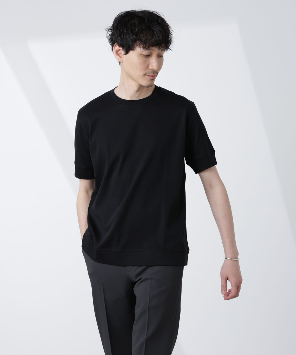 NANO universe「[FORMAL JERSEY]クルーネックカットソー半袖」|Tシャツ・カットソー|