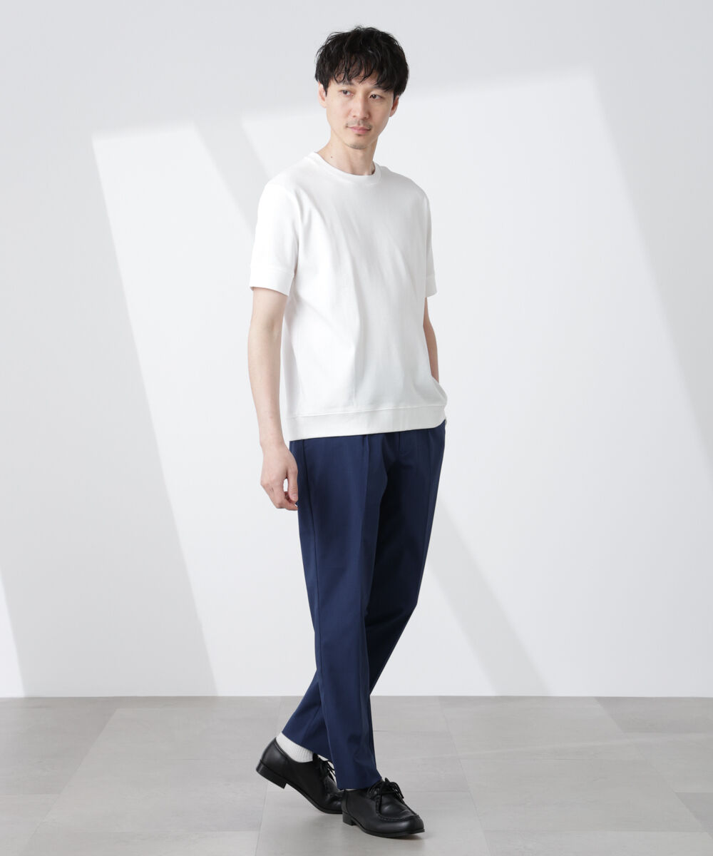 NANO universe「[FORMAL JERSEY]クルーネックカットソー半袖」|Tシャツ・カットソー|