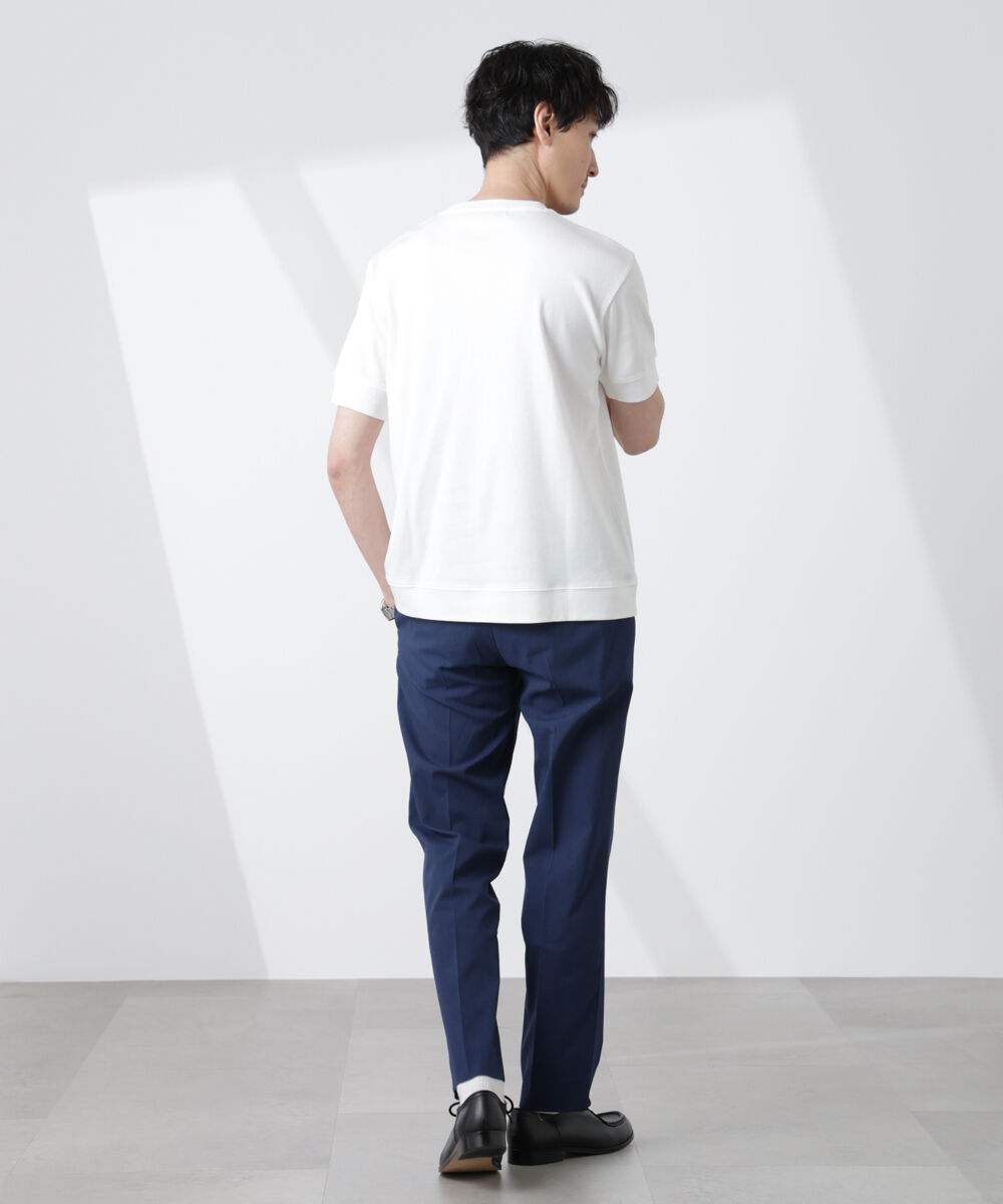 NANO universe「[FORMAL JERSEY]クルーネックカットソー半袖」|Tシャツ・カットソー|