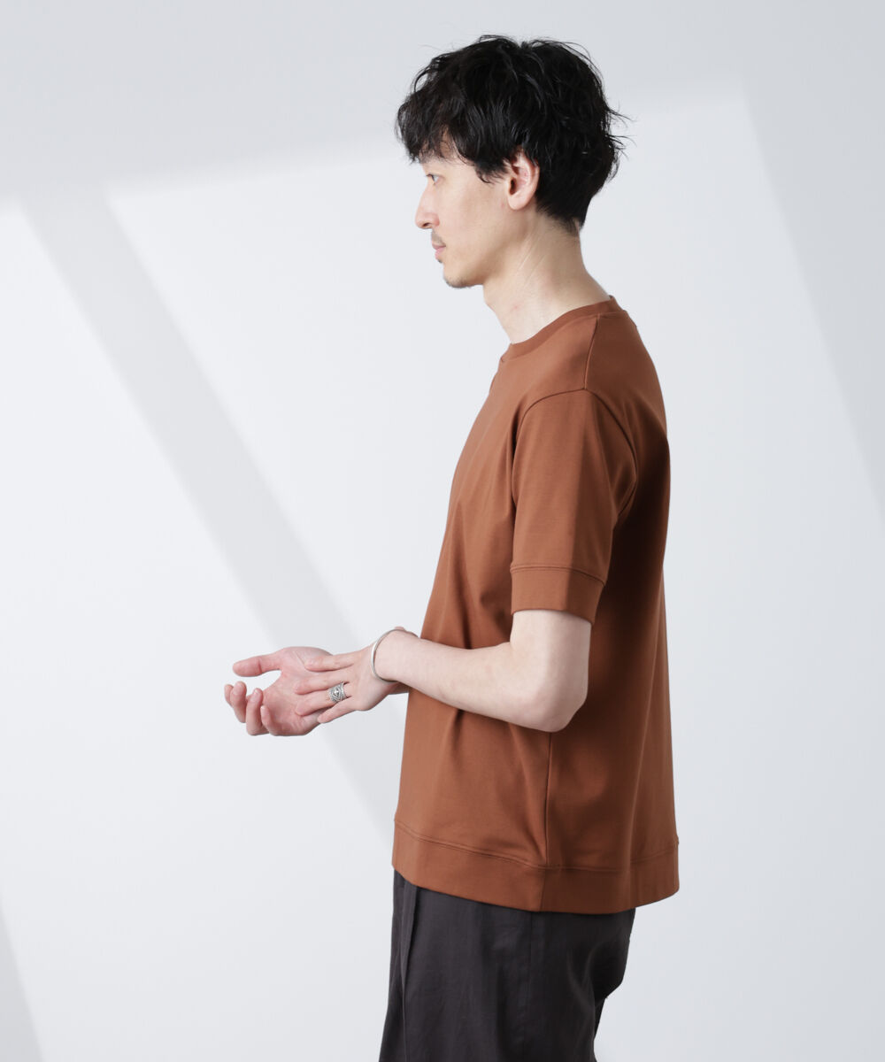 NANO universe「[FORMAL JERSEY]クルーネックカットソー半袖」|Tシャツ・カットソー|