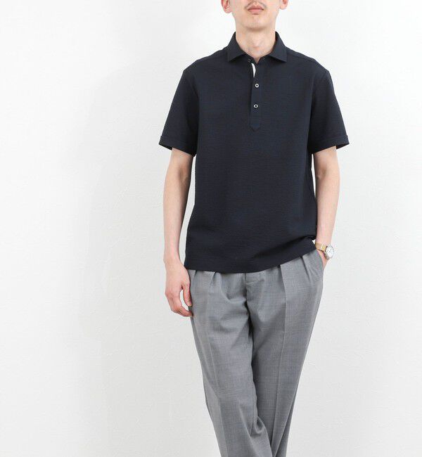 NOLLEY'S goodman「【BECシリーズ】《ビジカジ対応》サッカーテープポロシャツ / ビズポロ /26SS」|ポロシャツ|