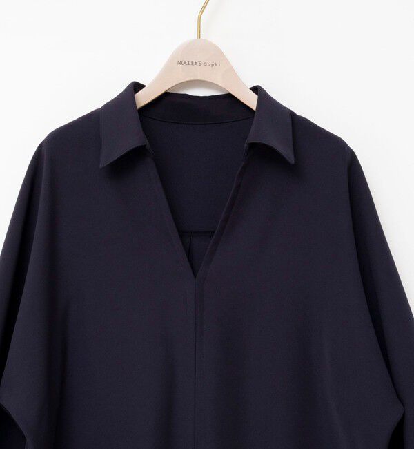 NOLLEY'S sophi「【一部WEB限定カラーアイテム】《セットアップ対応》ウォッシャブルツイルスキッパーシャツ」|シャツ・ブラウス|