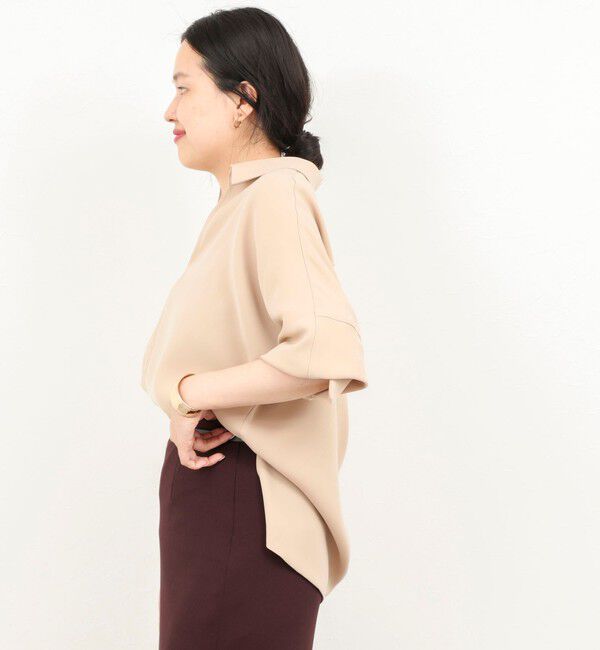 NOLLEY'S sophi「【一部WEB限定カラーアイテム】《セットアップ対応》ウォッシャブルツイルスキッパーシャツ」|シャツ・ブラウス|