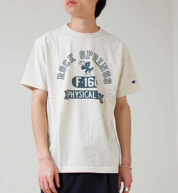 GLOSTER「【Champion/チャンピオン】ROCKSPRINGS PRINT S/S」|Tシャツ・カットソー|エクリュ