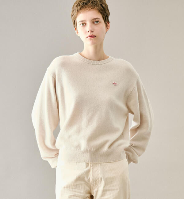 DANTON「DANTON | ラムウール クルーネックニットプルオーバー WOMEN」|ニット・セーター|
