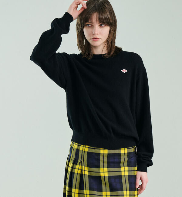 DANTON「DANTON | ラムウール クルーネックニットプルオーバー WOMEN」|ニット・セーター|