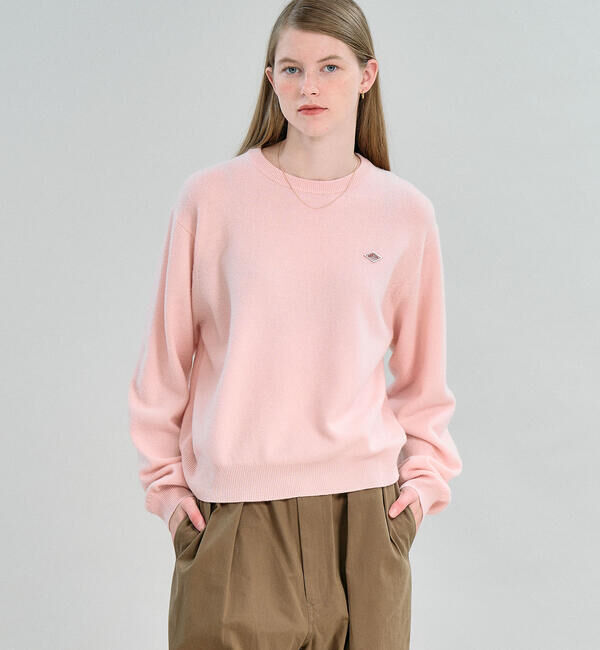 DANTON「DANTON | ラムウール クルーネックニットプルオーバー WOMEN」|ニット・セーター|