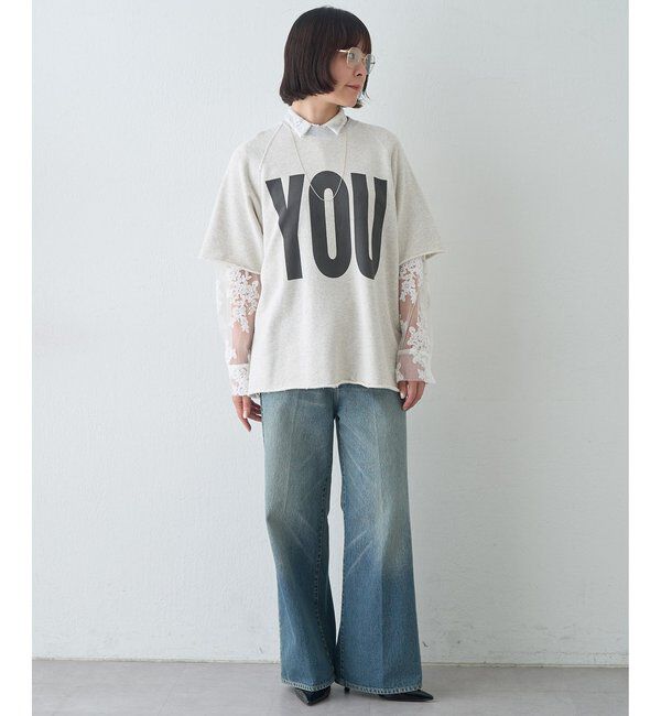  「【KATHARINE HAMNETT】スローガンハーフスリーブスウェット」|Tシャツ・カットソー|