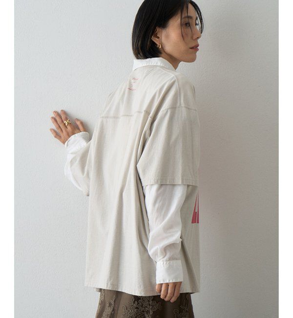  「【KATHARINE HAMNETT】スローガンフットボールTシャツ」|Tシャツ・カットソー|