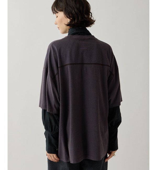  「【KATHARINE HAMNETT】スローガンフットボールTシャツ」|Tシャツ・カットソー|