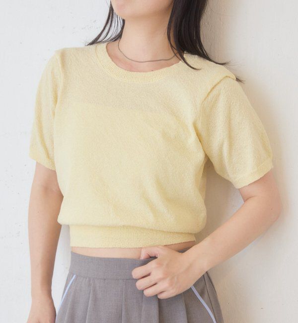  「【新色追加】B ブークレショルダータックTEE」|その他|イエロー