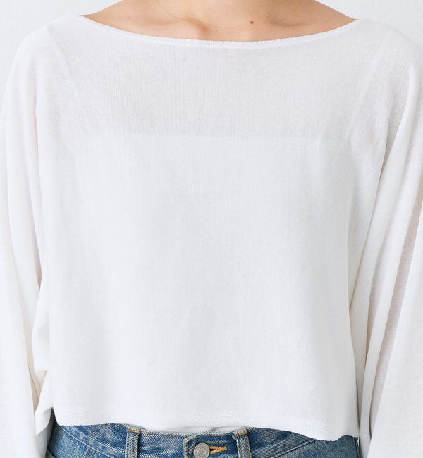  「【A・MONN】【セット着用可】cropped KNIT」|ニット・セーター|