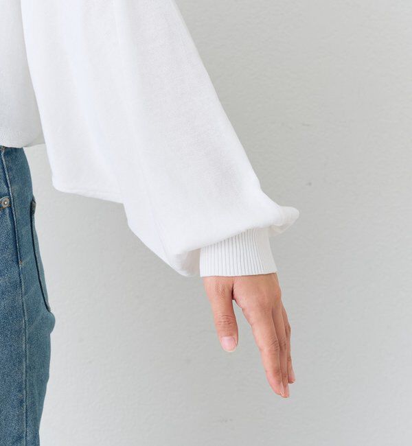  「【A・MONN】【セット着用可】cropped KNIT」|ニット・セーター|