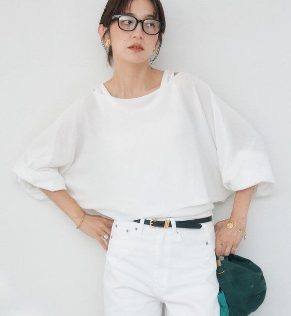  「【A・MONN】【セット着用可】cropped KNIT」|ニット・セーター|