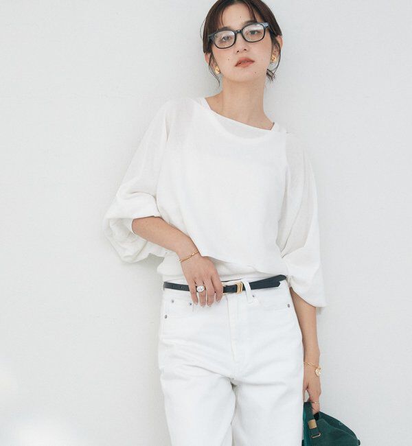  「【A・MONN】【セット着用可】cropped KNIT」|ニット・セーター|