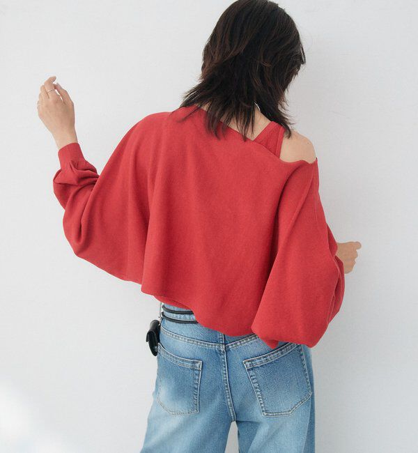  「【A・MONN】【セット着用可】cropped KNIT」|ニット・セーター|