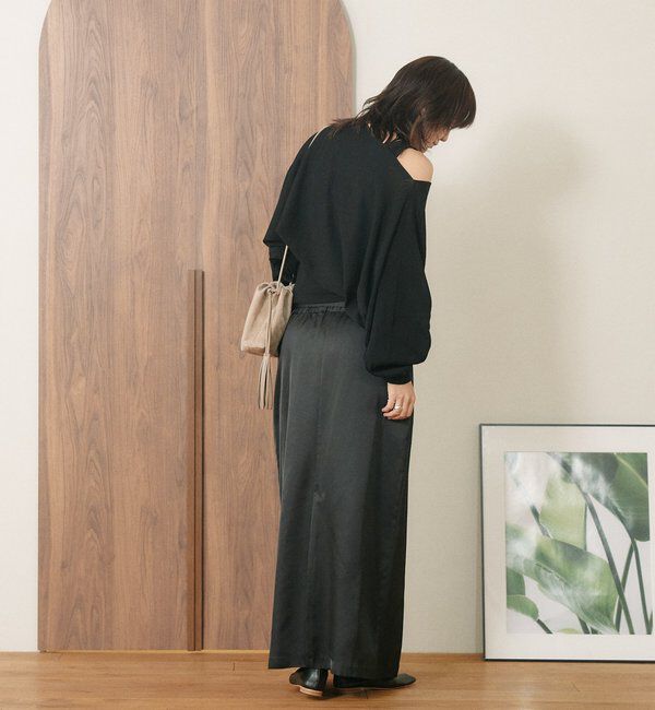  「【A・MONN】【セット着用可】cropped KNIT」|ニット・セーター|