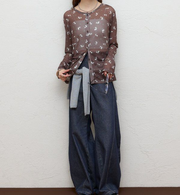  「フラワーチュール2WAYロンT」|Tシャツ・カットソー|