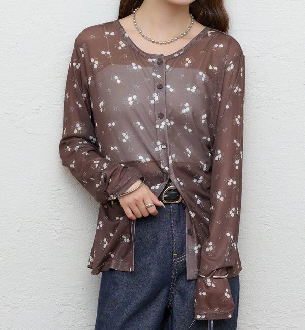  「フラワーチュール2WAYロンT」|Tシャツ・カットソー|