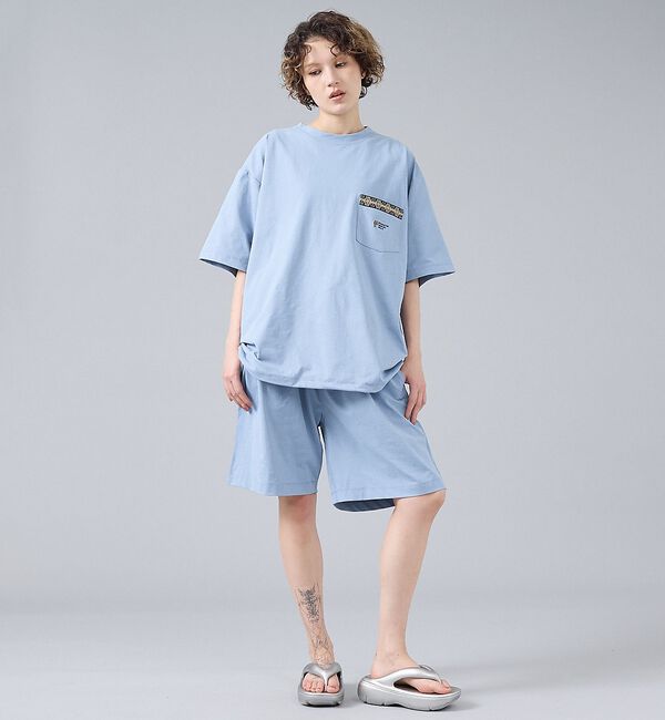 ABAHOUSE「【PENDLETON/ペンドルトン】Tee Shorts Bag SET/ショー」|Tシャツ・カットソー|ブルーグレー