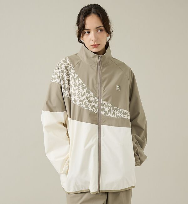 ABAHOUSE「【ELEY KISHIMOTO&times;FILA】イーリーキシモト&times;フィラ トラックジャ」|ブルゾン・スタジャン|カーキ