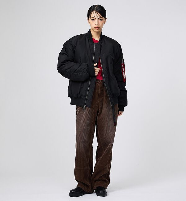 ABAHOUSE「【ALPHA / アルファ】MA-1 RELAXED FIT FLIGHT JA」|ブルゾン・スタジャン|