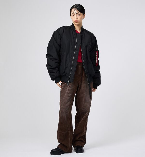 ABAHOUSE「【ALPHA / アルファ】MA-1 RELAXED FIT FLIGHT JA」|ブルゾン・スタジャン|