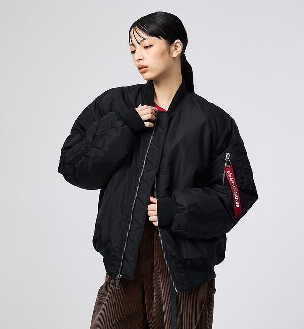 ABAHOUSE「【ALPHA / アルファ】MA-1 RELAXED FIT FLIGHT JA」|ブルゾン・スタジャン|