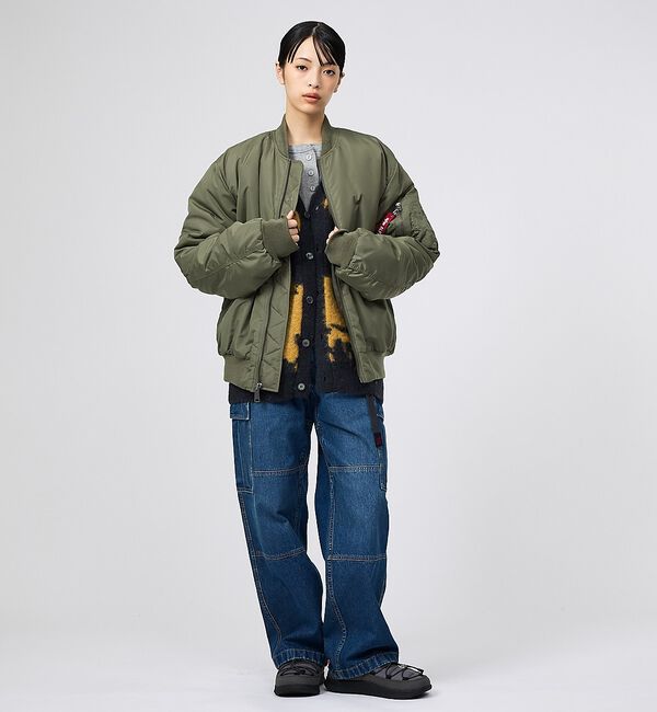 ABAHOUSE「【ALPHA / アルファ】MA-1 RELAXED FIT FLIGHT JA」|ブルゾン・スタジャン|