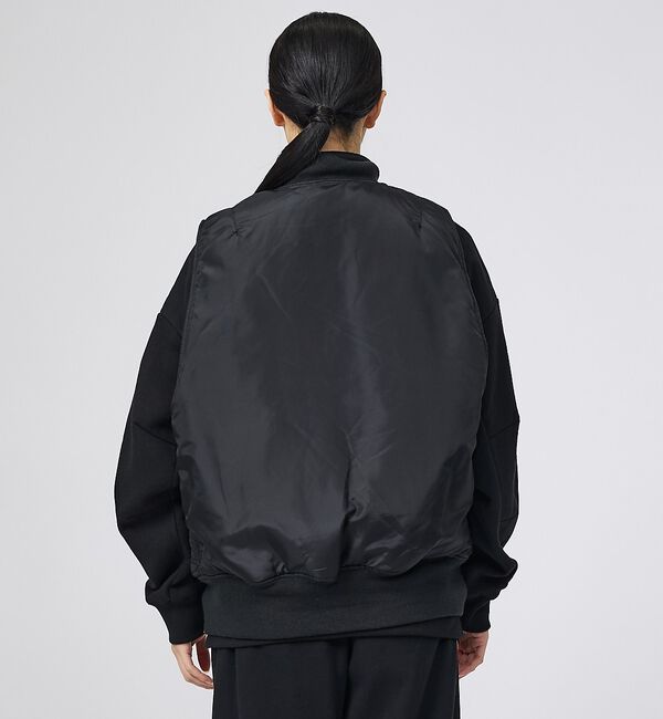 ABAHOUSE「【ALPHA / アルファ】MA-1 RELAXED FIT VEST / リラ」|ブルゾン・スタジャン|