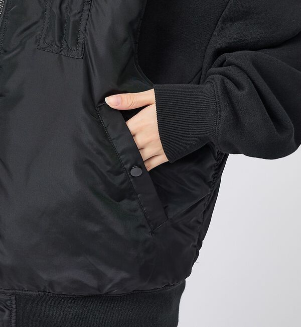 ABAHOUSE「【ALPHA / アルファ】MA-1 RELAXED FIT VEST / リラ」|ブルゾン・スタジャン|