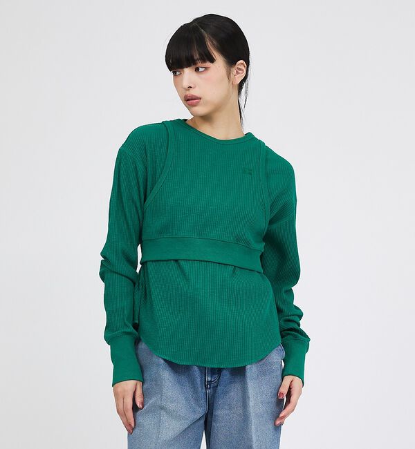 Rouge vif「【RUSSELL ATHLETIC/ラッセル アスレチック】スラブリブタンク＆ロ」|Tシャツ・カットソー|