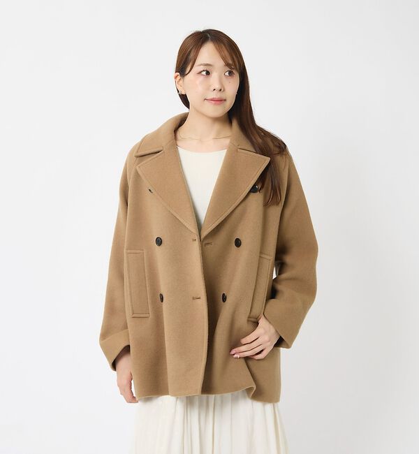 Rouge vif「【MICA&DEAL/マイカアンドディール】Pコート/アウター/ダブルボタン【予」|ピーコート|