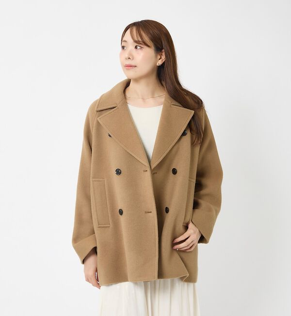 Rouge vif「【MICA&DEAL/マイカアンドディール】Pコート/アウター/ダブルボタン【予」|ピーコート|