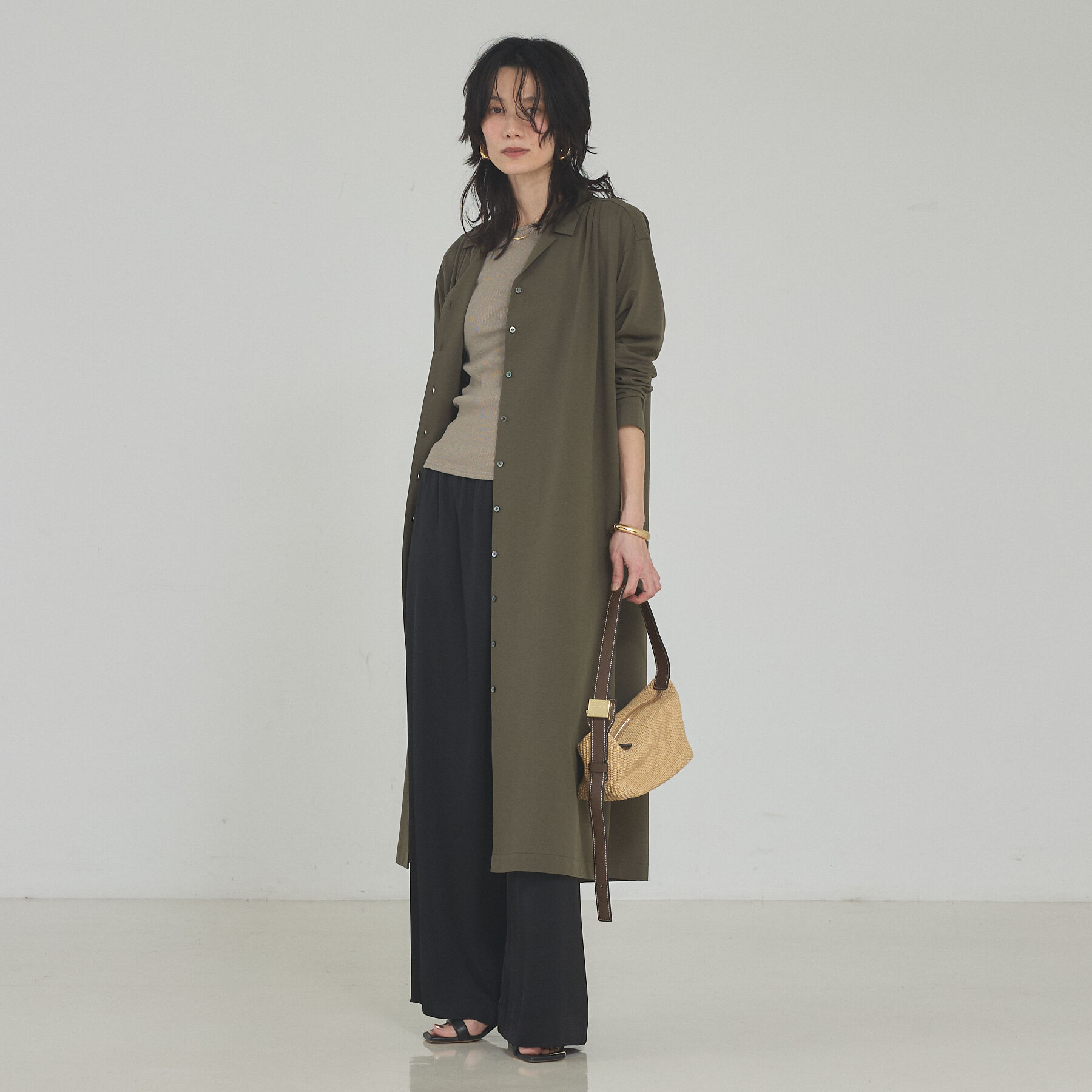 qualite「【接触冷感】ドライジャージーワンピース」|ワンピース|